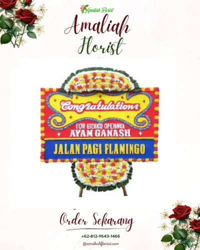 Bunga Papan Congratulation di Kalisapu
